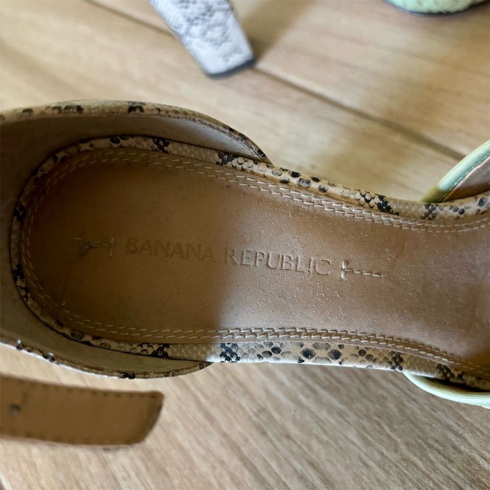 Banana Republic Women's Slingback Sandal Size 9.5 Multicolor High Heel - Picture 4 of 6